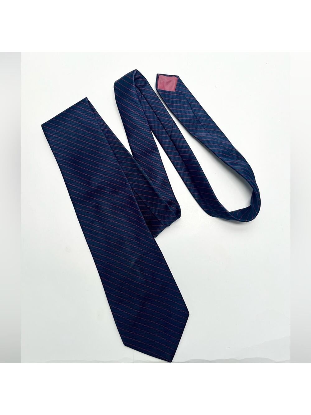 Vintage Missoni Striped Mens‎ Tie Navy Blue